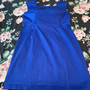 Beautiful ocean blue sleeveless dress.